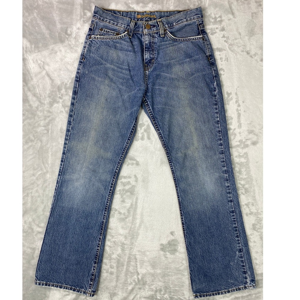 Vintage 00s Bullhead Denim Co. Slim Boot Cut Jeans Men 28x30 Blue Workwear Ranch